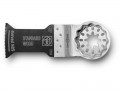 Fein 63502227210 Starlock Curved HCS E-Cut Saw Blade 35mm £8.49 Set Teeth For All Wood, Plasterboard And Plastic Materials, High Cutting Quality And Speed. Curved Cutting Geometry For Optimum Plunging And Clean Precise Cut Edges, Especially On Smooth Surfaces.
Na